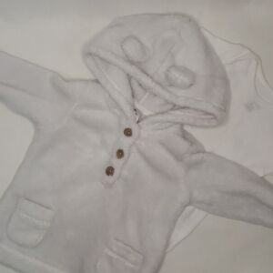 5/$30 CARTER'S Fleece Teddy Hoodie and cotton Onesie